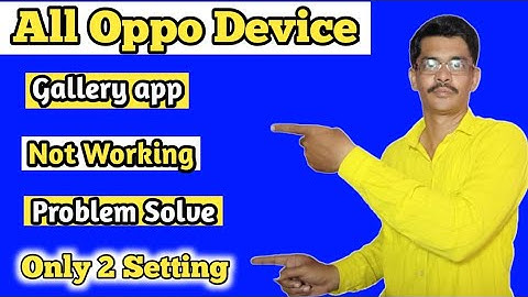 All Oppo Mobile Gallery App Not Working Problem solve || Photo App Not Working