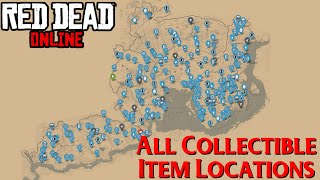 Red Dead Online - All Collectible Item Locations Interactive Map!