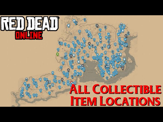 Red Dead Redemption 2 - interactive map with all collectibles
