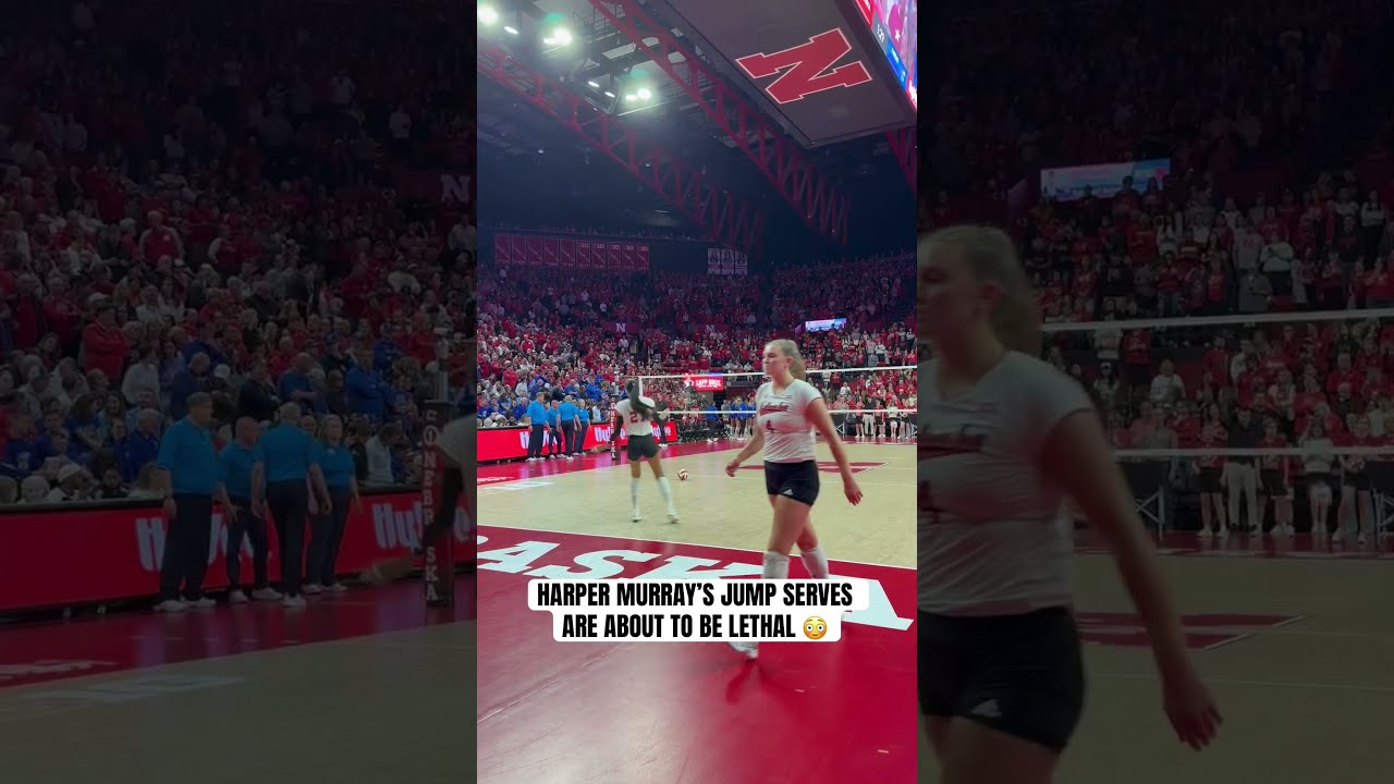 This New Serve From Harper Murray Is Incredible Huskers Nebraska Collegevolleyball