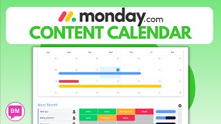 Monday.com CONTENT CALENDAR Tutorial screenshot 5