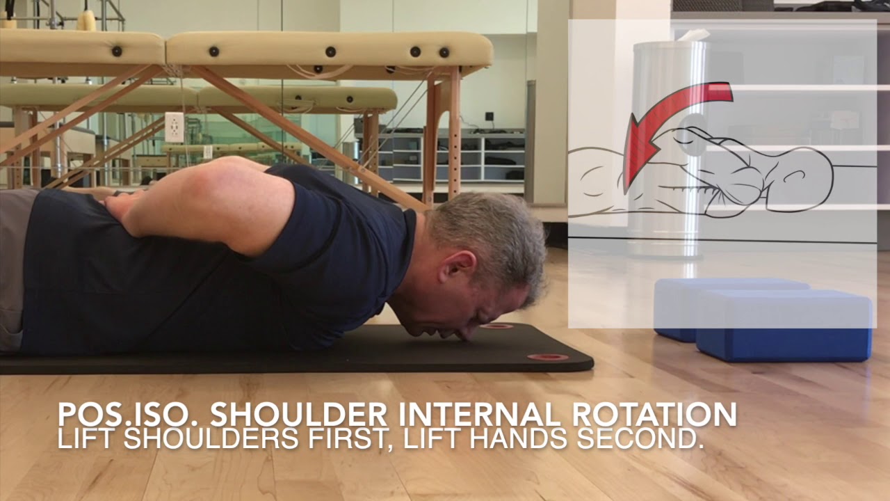 PreHab Exercises - Positional Isometrics for Shoulder Internal Rotation in Prone shoulders