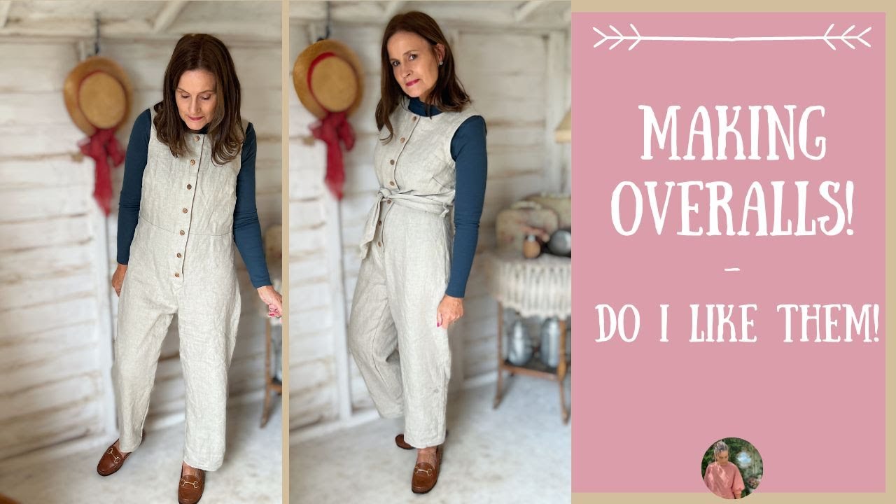 Easy Linen Overalls Jumpsuit - Beginner Friendly! - YouTube