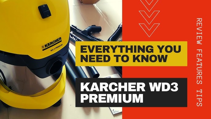 Karcher WD3 1000W 17Ltr Wet & Dry Vacuum Cleaner 220-240V - Screwfix