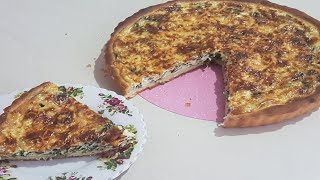 أطباق رمضان: تارت السلق(السبانخ)اقتصادية بعجينة مميزة تستعمل أيضا للبيتزا وسوفلي(Tarte aux épinards)