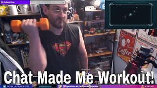 Twitch Chat Made Me Workout!