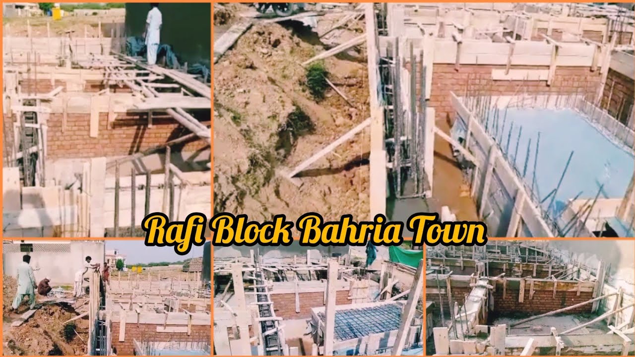 Plinth Beam Ki Brai | Rafi Block Bahria Town - YouTube