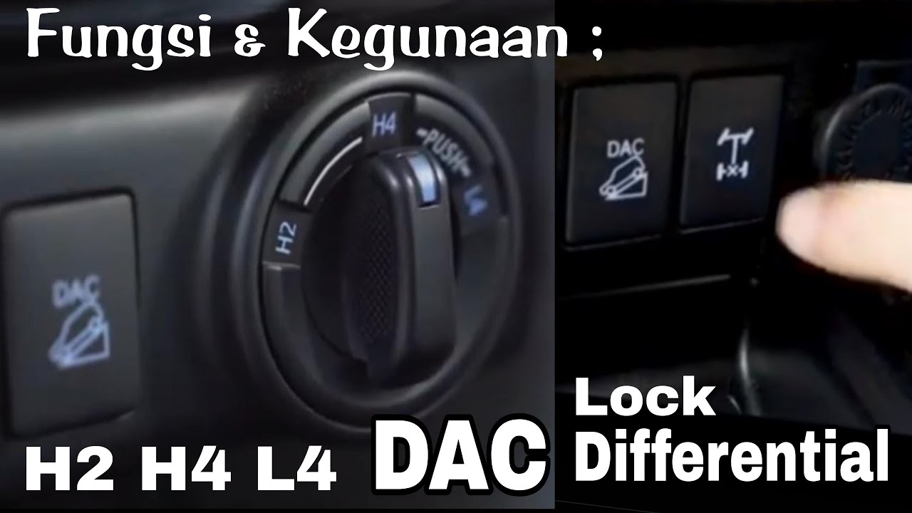 Fitur H2 H4 L4 dan DAC + Lock Differential Pada Mobil 4x4 Fortuner