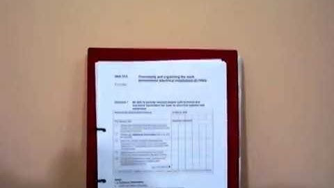 Electrical Installation NVQ folder/portfolio unit 313 sign off