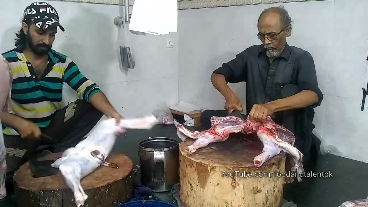 Old Butcher Vs Young Butcher Incredible Mutton Cutting Experts Old Buchter