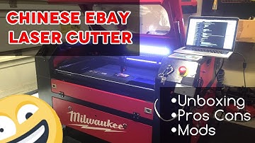 Unboxing, Mods and Review | 60w Red and Black Chinese eBay Laser Cutter
