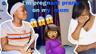 I'M PREGNANT PRANK ON MY MOM (SHE CRIED!!!)