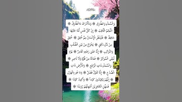 سورة الطارق #اكسبلور #المصحف #الرحمن #ترند #راحة_نفسية