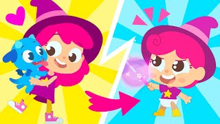 Plum the witch turns into a BABY!👶 Magical Adventures  🧝‍♀️🍄 Plum the Super Witch | Kids cartoon