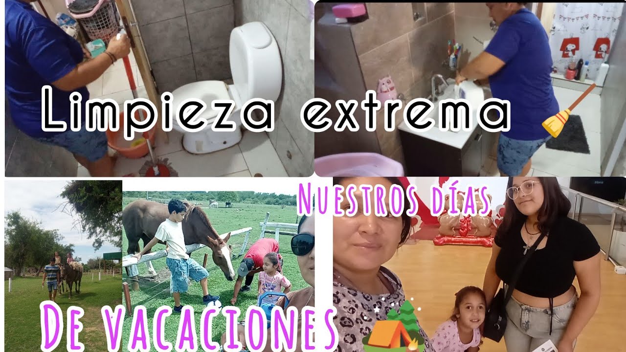 LIMPIEZA EXTREMA DEL BAÑO/ VLOG DE PASEO EN LA GRANJA 