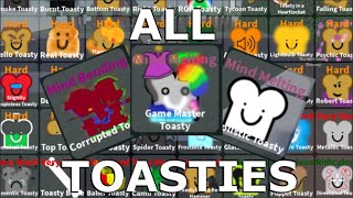 Guide for ALL Toasties from Find The Toasties