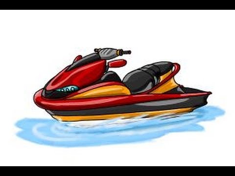 Premium Vector  Jet ski isolated coloring page for kids