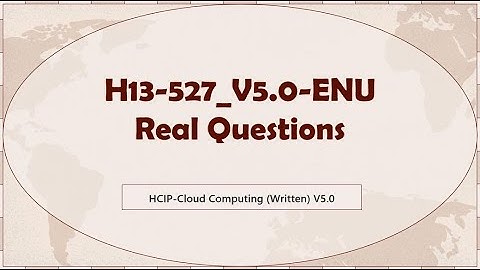 HCIP-Cloud Computing V5.0 H13-527_V5.0-ENU Training Material
