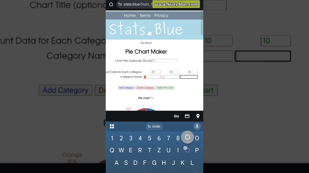 Create Pie Chart in Seconds | Stats.blue Tutorial 