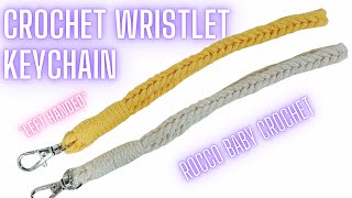 Left Handed crochet tutorial | Crochet Wristlet Keychain | Crochet keyring | Learn to Crochet