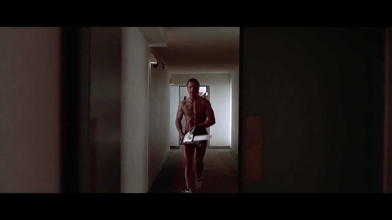 American psycho chainsaw gif