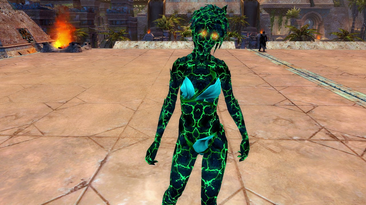 GW2 Ember infusion with Polyluminescent Undulating infusion TEAL.