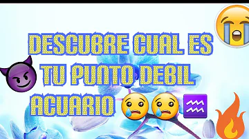 ¿Cuál es la debilidad masculina de Acuario?