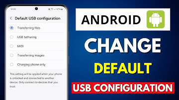 How to Change the Default USB Configuration on an Android Device
