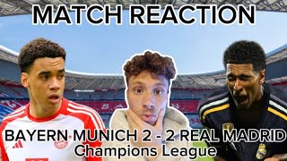 VINICIUS BRACE SALVAGES DRAW FOR MADRID IN MUNICH! BAYERN MUNICH 2 - 2 REAL MADRID | MATCH REACTION