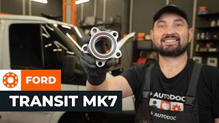 Cómo sustituir: rodamiento de rueda, parte delantera, en FORD TRANSIT MK7 [TUTORIAL DE AUTODOC]