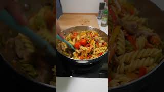Pasta con vegetales muy fácil 😋