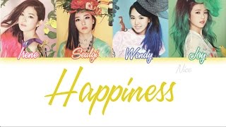 Red Velvet  - Happiness (행복) - Lyrics(Color Coded/ENG/ROM/HAN)