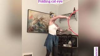 Hoop tutorial- folding cat eye isolation intermediate\/advanced #hooping #tuorial #isolation #hula