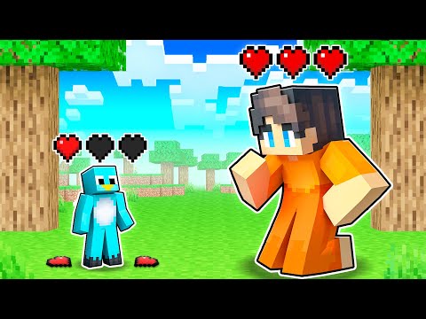 If I Lose HEARTS I get SMALLER in Minecraft