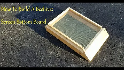 How To Build A Beehive:  Screen Bottom Board