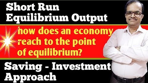 Short Run Equilibrium Output Class 12 I Saving Investment Approach | Economic Equilibrium