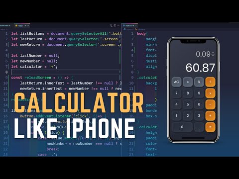 Web Programming - Coding IOS (IPhone) Calculator Using Javascript