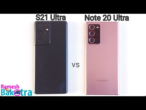 Samsung Galaxy S21 Ultra vs Note 20 Ultra Speed and Camera Comparison