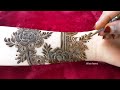 Very stylish khafeef bold henna design tutorial  latest beautiful gulf design for front hand