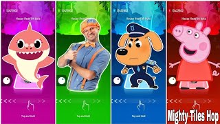 Baby Shark 🆚 Blippi 🆚  Sheriff Labrador 🆚 Peepa Pig . 🎶 Who Is Best????