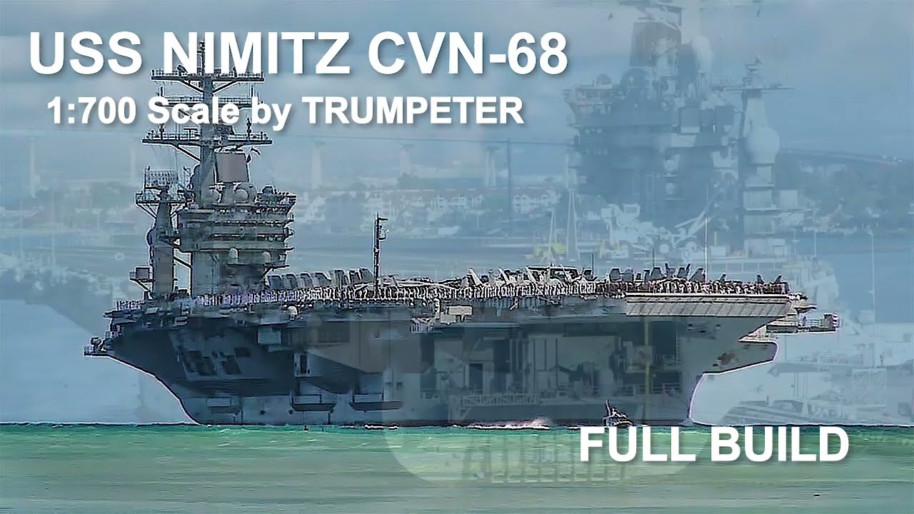 Maquette Trumpeter 1/500 – Porte-avions USS Nimitz CVN68 (05201) – Kit à Monter