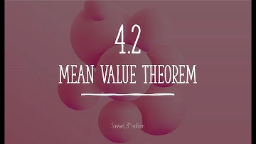 4.2 Mean Value Theorem 2
