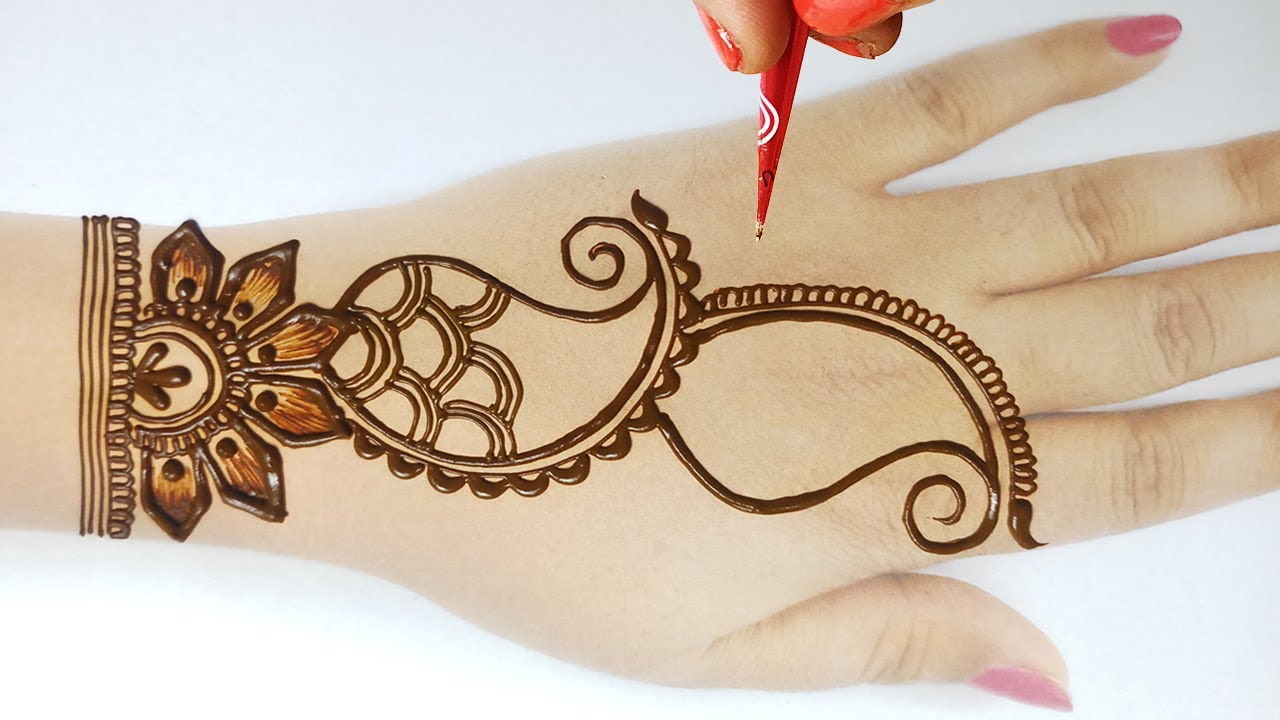 Beautiful Arabic Mehndi Design || Simple Mehndi Design || Latest Karwa ...