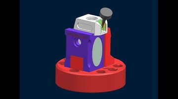 Siemens NX CAM 5 Axis Tutorial-Part7 Zlevel 5 Axis Tool Axis Toward Point