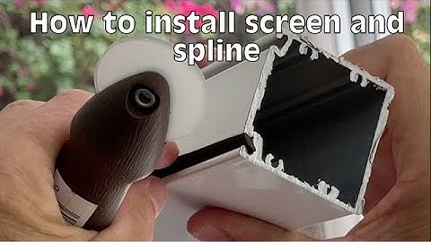 How to insert spline and screen into a screen frame track with a roller