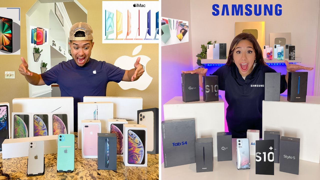 WHO CAN MAKE A BETTER TECH STORE AT HOME?! - YouTube