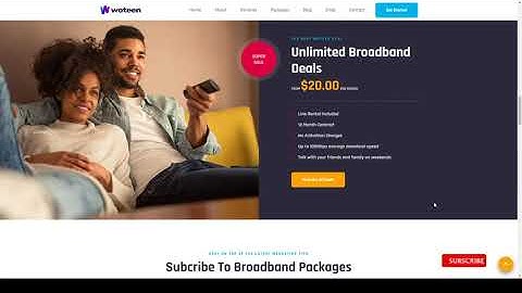 Woteen - Broadband and Telecom Business WordPress Theme television tv Website Builder