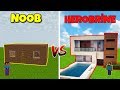 NOOB VS HEROBRİNE (Ev Yapmak) - Minecraft