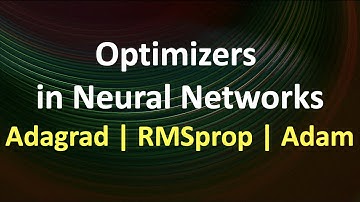 Optimizers in Neural Networks | Adagrad | RMSprop | ADAM | Deep Learning basics