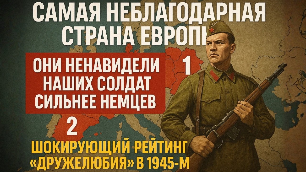 Какие страны Европы враждебно встретили советских солдат после Победы?